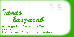 tamas baszarab business card